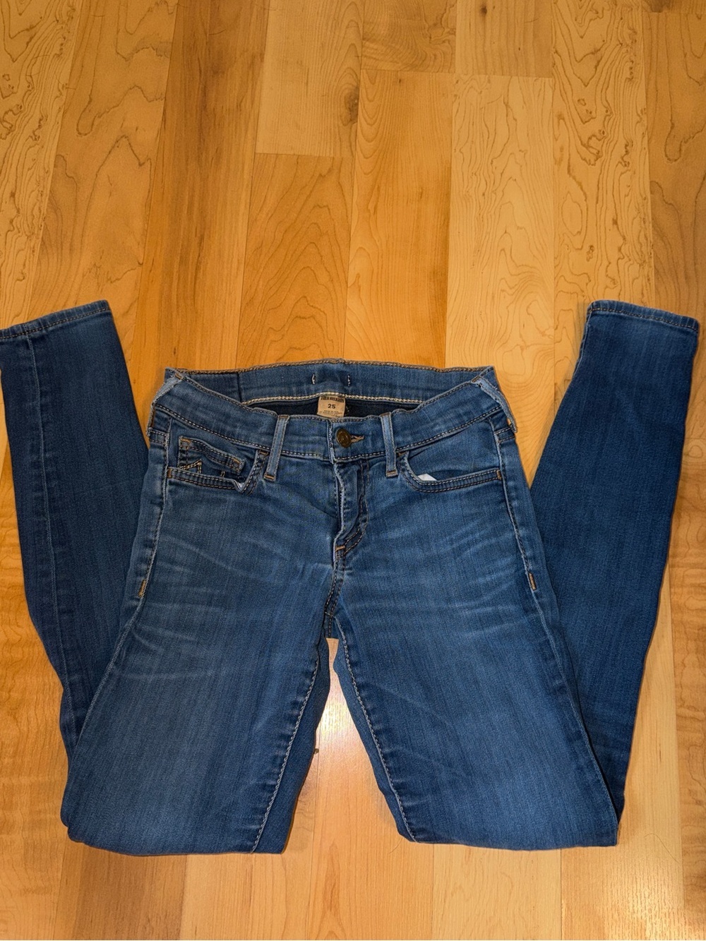 True Religion Women's Dark Blue Skinny Jeans